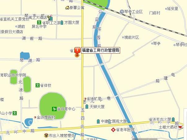 福建工商局红盾信息网位置示意图